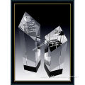 Optical Crystal Diamond Tower Award Trophy 5 Inch Tall (NU-CW764)